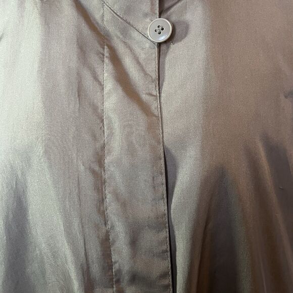 Rainshedder Women’s Trenchcoat With Zip In Quilted Liner Mock Collar Size Large - Picture 4 of 13